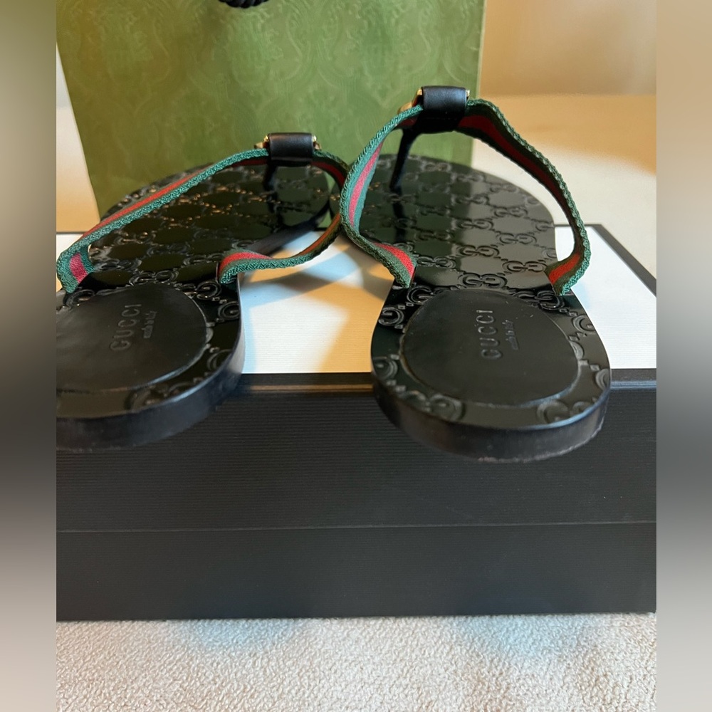 Authentic Gucci Slides Size 37.5 - image 2